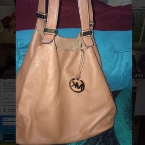 MK tan purse